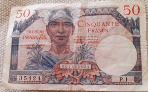 50 francs Trésor Français type 1947