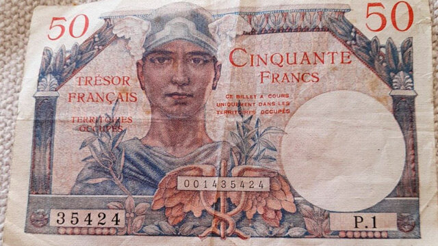 50 francs Trésor Français type 1947