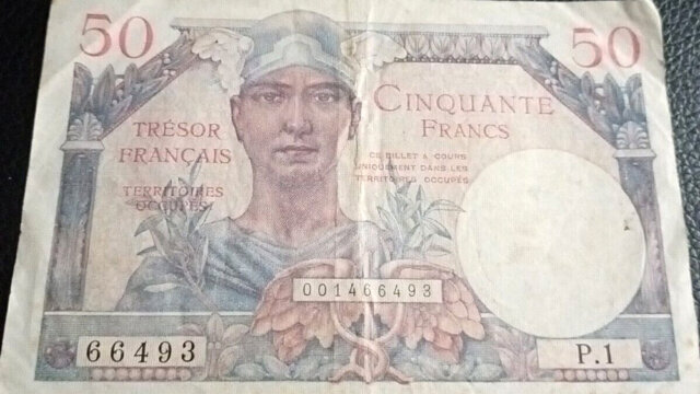 50 francs Trésor Français type 1947