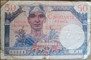 50 francs Trésor Français type 1947