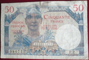 50 francs Trésor Français type 1947