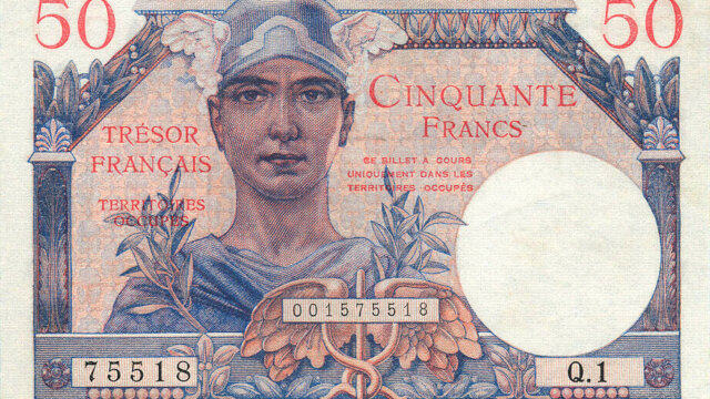 50 francs Trésor Français type 1947