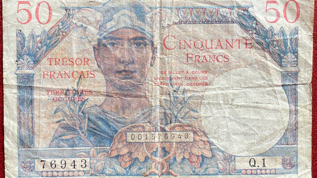 50 francs Trésor Français type 1947