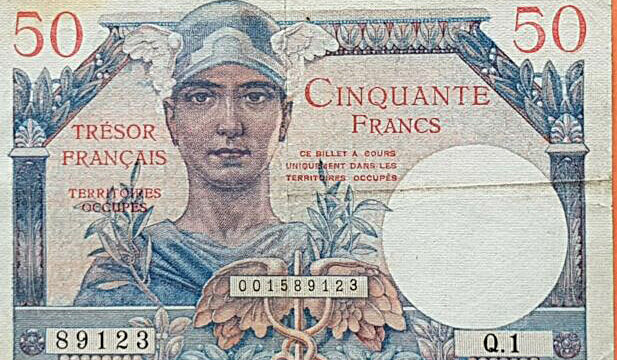 50 francs Trésor Français type 1947