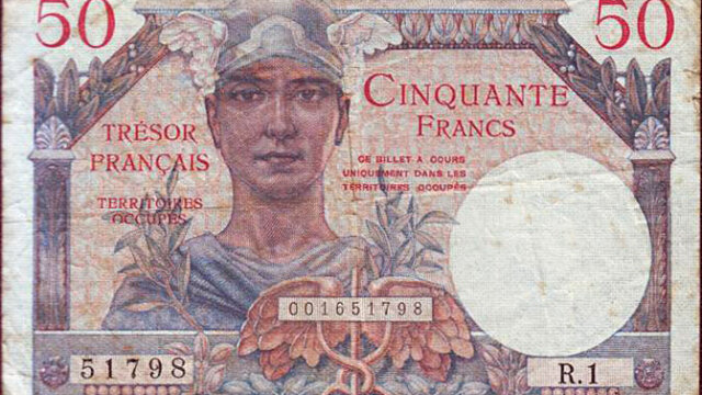 50 francs Trésor Français type 1947