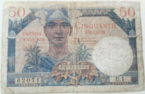 50 francs Trésor Français type 1947