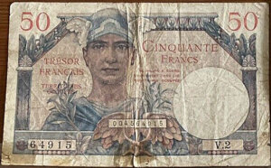 50 francs Trésor Français type 1947