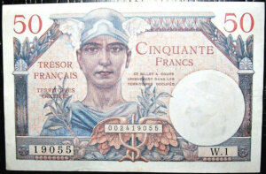 50 francs Trésor Français type 1947