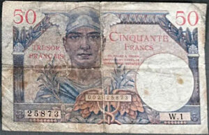 50 francs Trésor Français type 1947