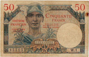 50 francs Trésor Français type 1947