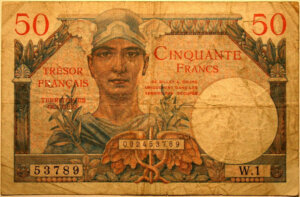 50 francs Trésor Français type 1947