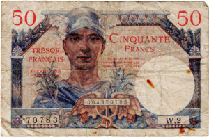 50 francs Trésor Français type 1947