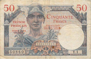 50 francs Trésor Français type 1947