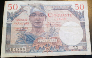 50 francs Trésor Français type 1947