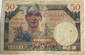 50 francs Trésor Français type 1947