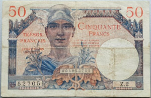 50 francs Trésor Français type 1947