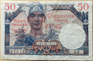 50 francs Trésor Français type 1947