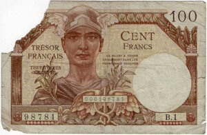 100 francs Trésor Français type 1947