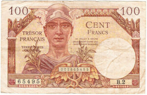 100 francs Trésor Français type 1947