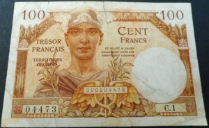 100 francs Trésor Français type 1947