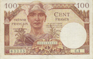 100 francs Trésor Français type 1947