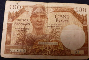 100 francs Trésor Français type 1947