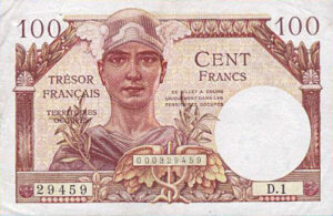 100 francs Trésor Français type 1947