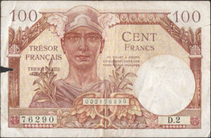 100 francs Trésor Français type 1947