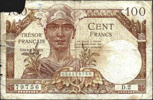 100 francs Trésor Français type 1947