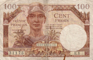 100 francs Trésor Français type 1947