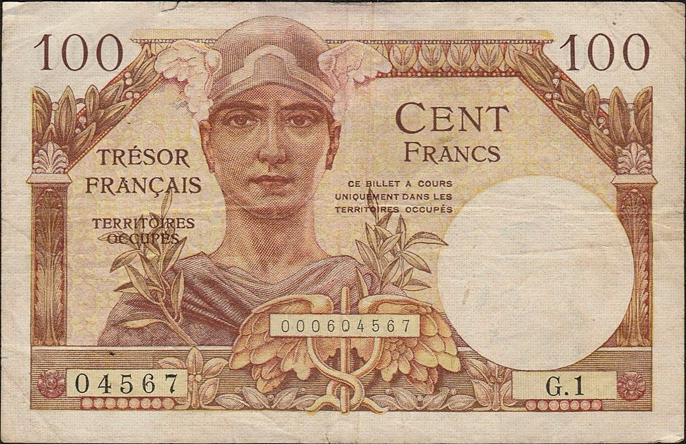 100 francs Trésor Français type 1947