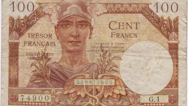 100 francs Trésor Français type 1947