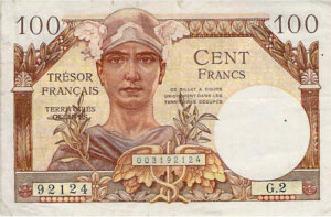 100 francs Trésor Français type 1947