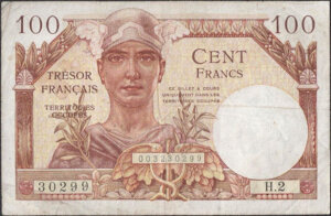 100 francs Trésor Français type 1947