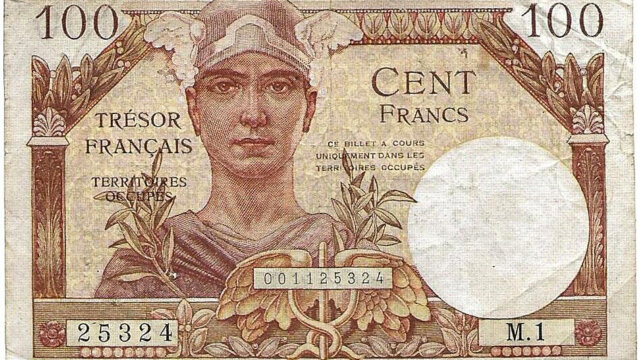 100 francs Trésor Français type 1947