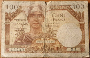 100 francs Trésor Français type 1947