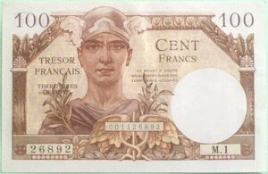 100 francs Trésor Français type 1947