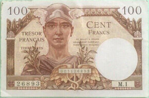 100 francs Trésor Français type 1947