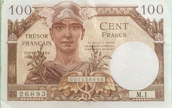 100 francs Trésor Français type 1947