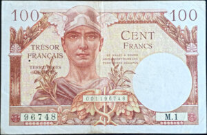 100 francs Trésor Français type 1947