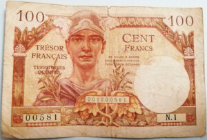 100 francs Trésor Français type 1947