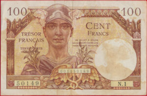 100 francs Trésor Français type 1947