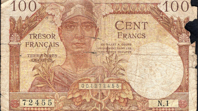 100 francs Trésor Français type 1947