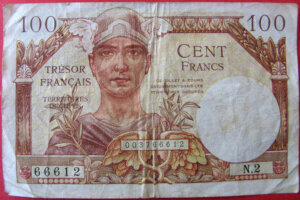 100 francs Trésor Français type 1947