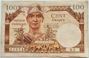 100 francs Trésor Français type 1947