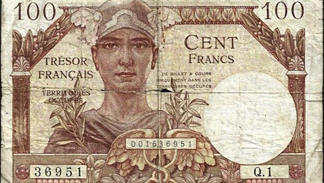 100 francs Trésor Français type 1947