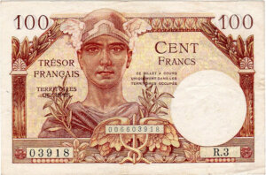 100 francs Trésor Français type 1947