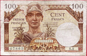 100 francs Trésor Français type 1947