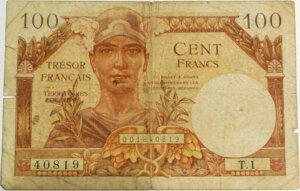 100 francs Trésor Français type 1947