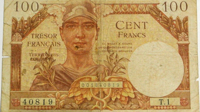 100 francs Trésor Français type 1947